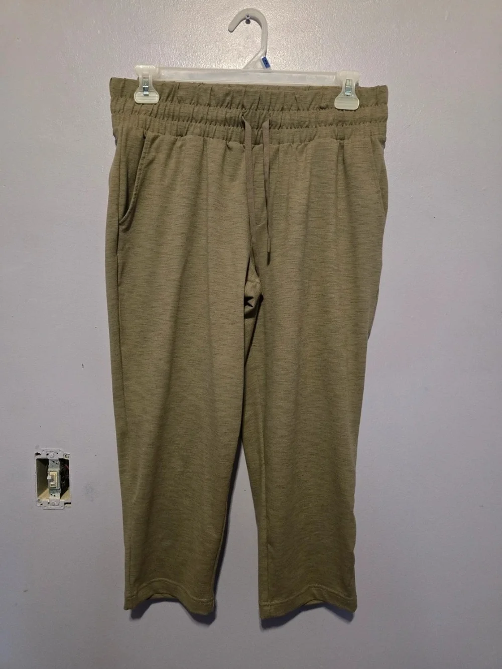 Men's Olive Drawstring Casual Pants